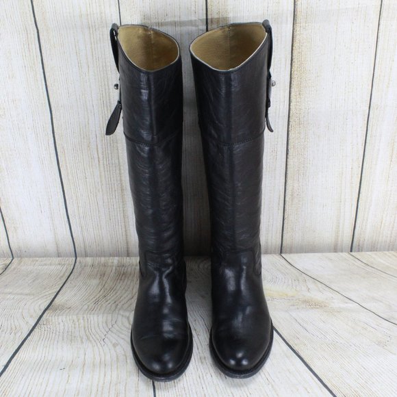 FRYE Knee High Tall Riding Boots Size 7 - Picture 5 of 10